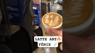 LATTE ART🔥 Most beautiful Fenix at latte art #latte #barista #baristadaily #latteart