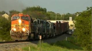 BNSF 4565 leading the KCS 101 at Wylie, Tx. 07/25/2011 ©