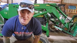 Fixing leaking hydraulic cylinders on the John Deere 4600