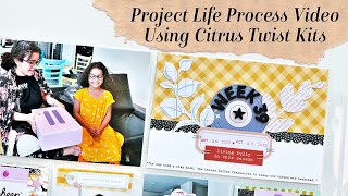 Project Life Process Video Using the Citrus Twist Kits All About Me Kit