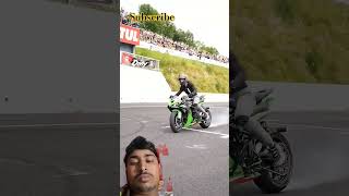 Kawasaki Ninja vs girl challenge 👿🤝🇮🇳 #kawasakizx10r #youtubeshorts #trending #ninjazx10 #youtubevid