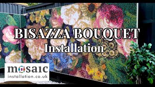 How to install Bisazza 10x10mm " Bouquet “ paper face, Garden Panels