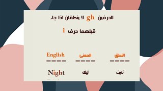 2 - نطق التركيب "  gh  "