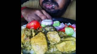 Eating Green Chicken Curry #shorts #chicken