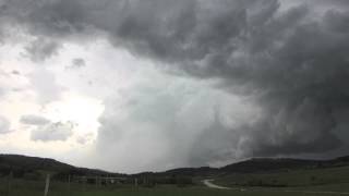 6-13-2014 Crook County WY Tornadic Supercell Timelapse