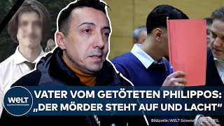 PROZESS IN BIELEFELD: Philippos Mörder lacht dreist vor Gericht! Vater des Opfers sieht "keine Reue"