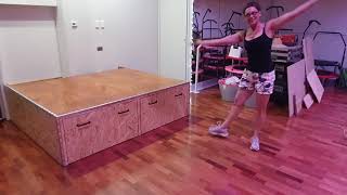 D.I.Y Building a storage & stage unit with drawers on wheels