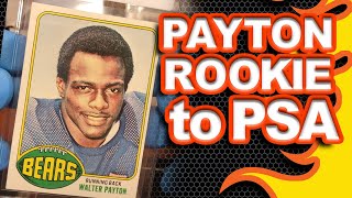 1976 Topps Walter Payton & 1981 Joe Montana Rookie Cards Sent to PSA for Grading