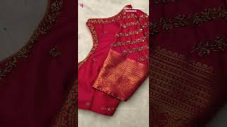 Unique aari work blouse design | Orders | Online & Offline Classes 7305100823 #trending #aariwork