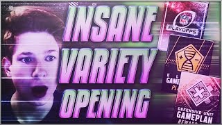 CRAZY VARIETY PACK OPENING! INSANE PULLS EVERYWHERE (Madden Mobile 17)