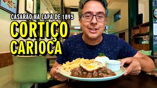 Almoço completo no Restaurante Cortiço Carioca na Lapa Casarão de 1895