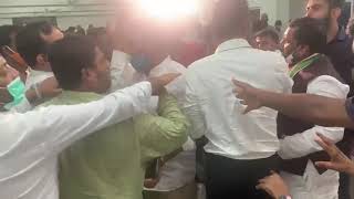 Shabbir ali group v/s Feroz khan  Congress vs Congress Dangal in Gandhi bhavan Hyderabad  Telengan