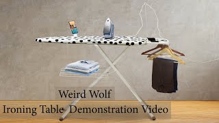 Weird Wolf Ironing Table Demonstration