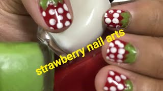 Strawberry nail art