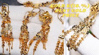 Earrings Designs with Price and Weight \\ gold design jewelry