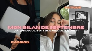 ON FAIT LE BILAN DE SEPTEMBRE