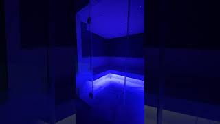 Installed colored lighting in the hammam. Steam room lighting by Cariitti #hammam