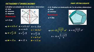 OCTAEDRO Y DODECAEDRO