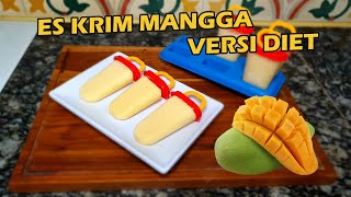 Es Krim Diet Anti Gagal | Es Krim Mangga Yang Super Duper Creamy,Kalori 2x Lipat Lebih Rendah ❗️