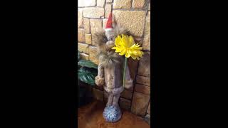 ИЗ МУСОРА Новогодний гном Большой на ножках Своими руками DIY Christmas tall Gnome from Trash