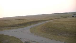 Scouting antelope on abandoned huge gas tank