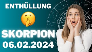 SKORPION ♏️😱 DEIN GEHEIMNIS WIRD ENTHÜLLT! 😨 Horoskop - 06.Februar 2024 #skorpion #tarot