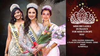 MISS SRI LANKA IN FRANCE FOR MISS EUROPE 2022