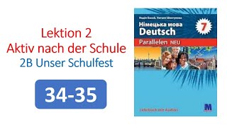 Німецька мова 7 клас ( 3 рік навчання) Н. Басай ст.34-35