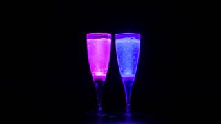 His and Her Light-Up Champagne Flutes