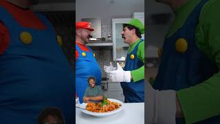 Be careful with mushrooms 🍄#funny #pasta #comedy #mariobros