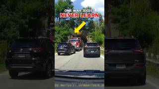 One way idiots on dashcam