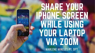 Capture difficult angles by sharing your Iphone screen: ZOOM