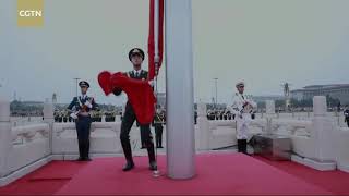 Grand flag raising ceremony held on China's Army Day