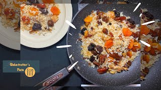 DRIED FRUIT PLOV (LAYERED RICE PILAF WITH DRIED FRUITS) - RECIPE FROM AZERBAIJAN 🇦🇿