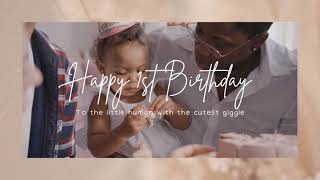 Happy Birthday to the Little human |  Kids birthday video