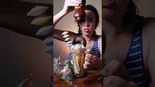 Recette du délicieux milkshake donught #milkshake #asmrfood #milshakedonught #soucoupebonbon