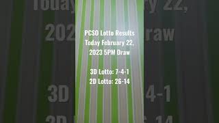 PCSO Lotto Results Today February 22, 2023 5PM Draw