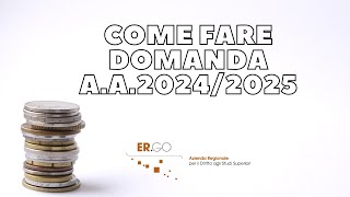 ER.GO - Domanda online matricole Anno Accademico 2024/2025