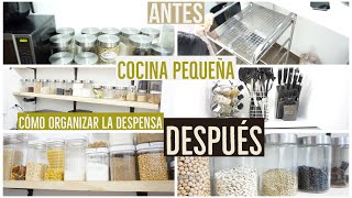 IDEAS PARA ORGANIZAR UNA DESPENSA|COCINA PEQUEÑA|ORGANIZA CONMIGO| MAMÁ ENFEMERA