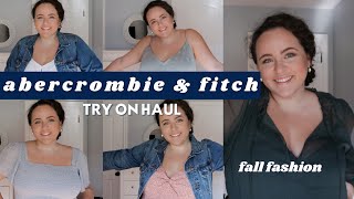 ✨abercrombie & fitch try on haul ✨mid size fall fashion💙