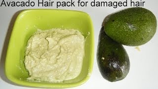 Avacado hair pack for dry,damaged hair- good for hair growth