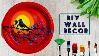 DIY Wall Decor | Paper Plate Craft | DIY Craft | Acrylic Colour | Room Decor |How To Make Wall Decor