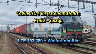 [4K] Cabinerit | Führerstandsmitfahrt | Venlo ➡️ Köln ➡️ Sinzig | BR 193 | Deel 3