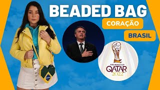 Beaded bag bandeira do Brasil eleições ou copa 2022