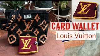 Tutorial Dompet Rajut Kartu "Louis Vuitton Crochet" Mudah dan cantik.!!