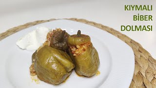 TAM ÖLÇÜ KIYMALI BİBER DOLMASI | Kıymalı Biber Dolması Tarifi