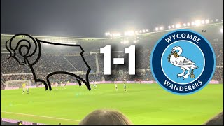 LAST SECOND EQUALISER FROM WYCOMBE!!! | DERBY VS WYCOMBE | MATCHDAY VLOG