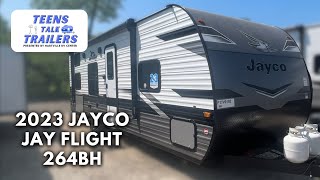 2023 Jayco Jay Flight 264BH Full Walkthrough - Teens Talk Trailers - Hartville RV Center