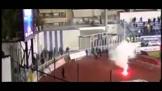 Atromitos - AEK  07/02/2016 {RIOTS}