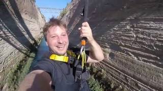 ZULU Bungee jump into the Corinth canal